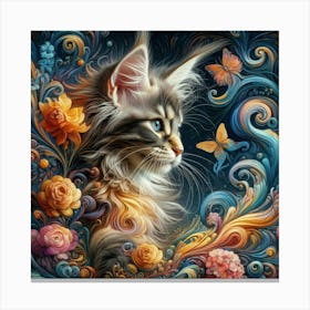 Coon Cat 4 Canvas Print