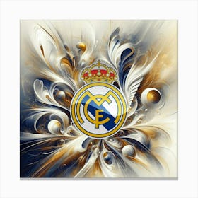 Real Madrid CF Logo Wall Art 15 Canvas Print