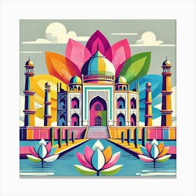 Lotus Temple 4 Canvas Print