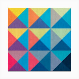 Squares gradient colors 9 Canvas Print