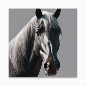 Black Horse Canvas Print