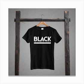 Black T - Shirt 23 Canvas Print