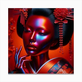 Japan Geisha Visual 133 Canvas Print