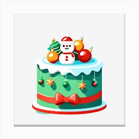 Christmas Cake 4 Canvas Print