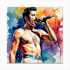 Marvelous Freddie Mercury, Queen Front man Canvas Print