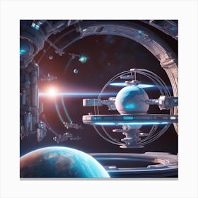 Space Station Canvas Print