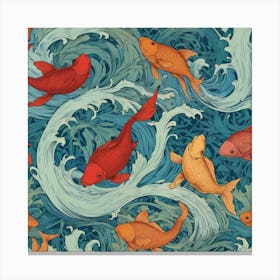 Koi Fish Canvas Print