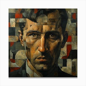 'The Man In The Square' Canvas Print