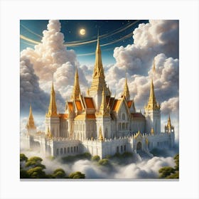 Castle In The Clouds 14 Canvas Print