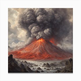 Lava Eruption Canvas Print
