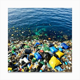 Ocean Garbage 1 Canvas Print