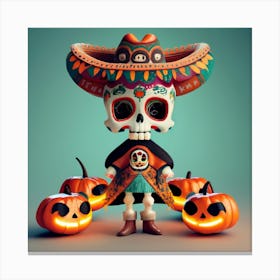 Day Of The Dead 3 Canvas Print
