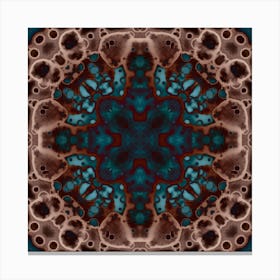 Blue Bubbles Pattern 2 Canvas Print