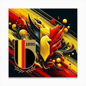 Belgium National Football Team Logo Wall Art 6 Canvas Print