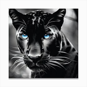 Blue Eyes Of A Leopard 1 Canvas Print