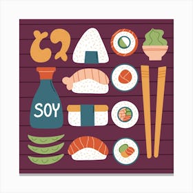 Sushi Canvas Print