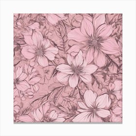 Pink Flowers Canvas Print