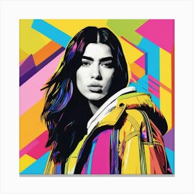 dua lipa art print portrait 6 Canvas Print