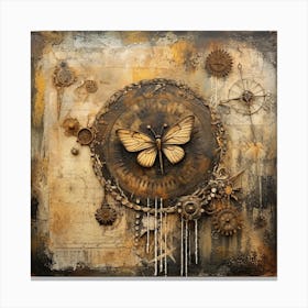 Steampunk Butterfly Canvas Print