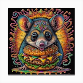 Mouse Burger Canvas Print