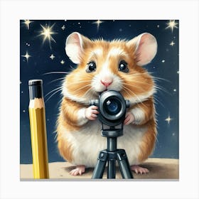 Hamster Photographer 3 Canvas Print