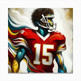 Mahomes in Motion Canvas Print