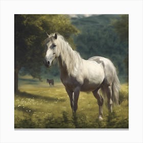 Horse In The Meadow 4 Canvas Print