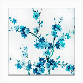 Blue Blossoms Canvas Print