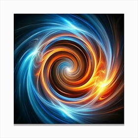 Abstract Swirling Vortex Canvas Print