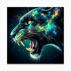 Galaxy Panther Canvas Print