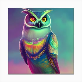 Colorful Owl 31 Canvas Print