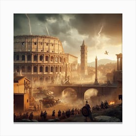 Battle Of Rome 1 Canvas Print