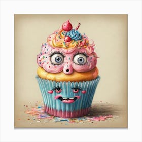 Cupcake Monster Canvas Print