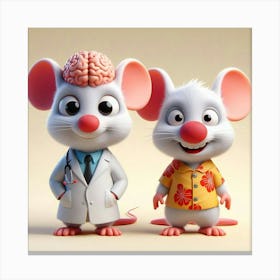 Doctor Mouse And Doctor Mouse Canvas Print