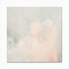 Pastel Clouds Square Canvas Print