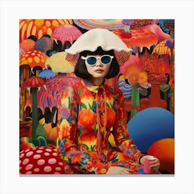 Girl In A Hat 1 Canvas Print