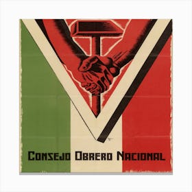 Consejo Obrero Nacional Canvas Print