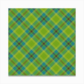 Plaid Fabric 128 Canvas Print