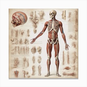 442160 A High Detail Image Of The Human Muscular And Skel Xl 1024 V1 0 Canvas Print