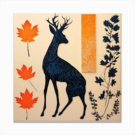 Autumn Deer Canvas Print