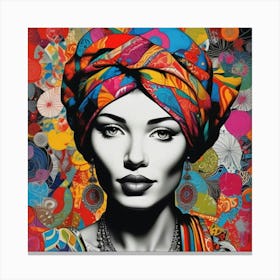 Woman In A Turban 1 Canvas Print