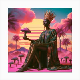 King Of The Shrooms Canvas Print