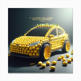 Lemon Car Canvas Print