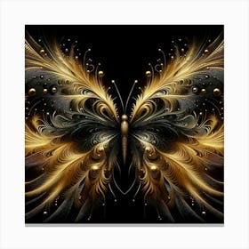 Golden Butterfly 107 Canvas Print