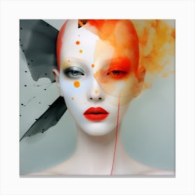 Abstract Portrait Of A Woman Canvas Print