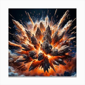 Explosion In Space Canvas Print