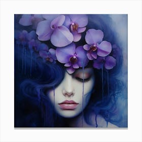 'Blue Orchid' Canvas Print