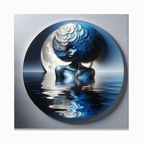 Blue Moon Canvas Print