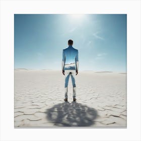 Man In The Desert 45 Canvas Print