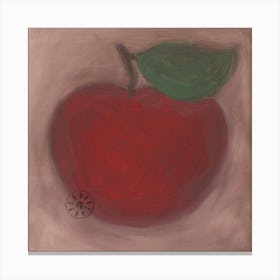 Big Red Apple Canvas Print